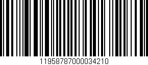 Código de barras (EAN, GTIN, SKU, ISBN): '11958787000034210'