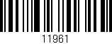 Código de barras (EAN, GTIN, SKU, ISBN): '11961'
