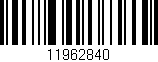 Código de barras (EAN, GTIN, SKU, ISBN): '11962840'