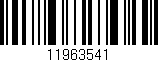Código de barras (EAN, GTIN, SKU, ISBN): '11963541'