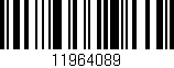Código de barras (EAN, GTIN, SKU, ISBN): '11964089'