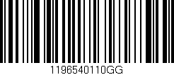 Código de barras (EAN, GTIN, SKU, ISBN): '1196540110GG'