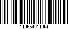 Código de barras (EAN, GTIN, SKU, ISBN): '1196540110M'