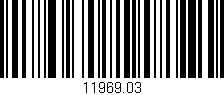 Código de barras (EAN, GTIN, SKU, ISBN): '11969.03'