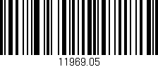 Código de barras (EAN, GTIN, SKU, ISBN): '11969.05'