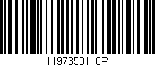 Código de barras (EAN, GTIN, SKU, ISBN): '1197350110P'