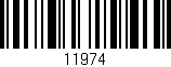 Código de barras (EAN, GTIN, SKU, ISBN): '11974'