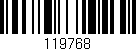 Código de barras (EAN, GTIN, SKU, ISBN): '119768'