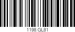 Código de barras (EAN, GTIN, SKU, ISBN): '1198.GL81'