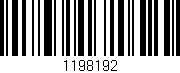 Código de barras (EAN, GTIN, SKU, ISBN): '1198192'
