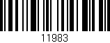 Código de barras (EAN, GTIN, SKU, ISBN): '11983'