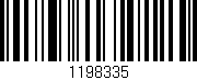 Código de barras (EAN, GTIN, SKU, ISBN): '1198335'