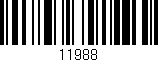 Código de barras (EAN, GTIN, SKU, ISBN): '11988'