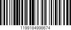 Código de barras (EAN, GTIN, SKU, ISBN): '1199184998674'