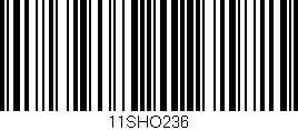 Código de barras (EAN, GTIN, SKU, ISBN): '11SHO236'