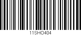 Código de barras (EAN, GTIN, SKU, ISBN): '11SHO404'