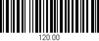 Código de barras (EAN, GTIN, SKU, ISBN): '120.00'