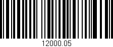 Código de barras (EAN, GTIN, SKU, ISBN): '12000.05'