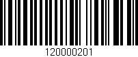 Código de barras (EAN, GTIN, SKU, ISBN): '120000201'