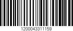 Código de barras (EAN, GTIN, SKU, ISBN): '1200043311159'
