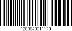 Código de barras (EAN, GTIN, SKU, ISBN): '1200043311173'