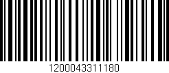 Código de barras (EAN, GTIN, SKU, ISBN): '1200043311180'