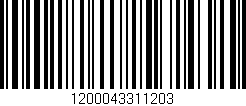 Código de barras (EAN, GTIN, SKU, ISBN): '1200043311203'