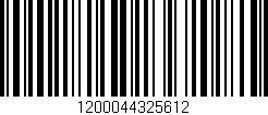 Código de barras (EAN, GTIN, SKU, ISBN): '1200044325612'