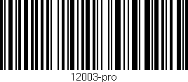 Código de barras (EAN, GTIN, SKU, ISBN): '12003-pro'