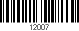 Código de barras (EAN, GTIN, SKU, ISBN): '12007'