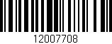 Código de barras (EAN, GTIN, SKU, ISBN): '12007708'