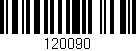 Código de barras (EAN, GTIN, SKU, ISBN): '120090'