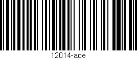 Código de barras (EAN, GTIN, SKU, ISBN): '12014-age'