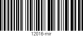 Código de barras (EAN, GTIN, SKU, ISBN): '12016-mir'