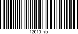 Código de barras (EAN, GTIN, SKU, ISBN): '12018-hia'