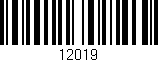 Código de barras (EAN, GTIN, SKU, ISBN): '12019'