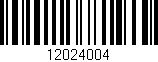 Código de barras (EAN, GTIN, SKU, ISBN): '12024004'