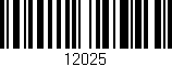 Código de barras (EAN, GTIN, SKU, ISBN): '12025'