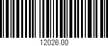 Código de barras (EAN, GTIN, SKU, ISBN): '12026.00'