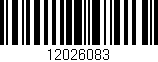 Código de barras (EAN, GTIN, SKU, ISBN): '12026083'