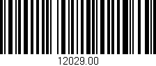 Código de barras (EAN, GTIN, SKU, ISBN): '12029.00'