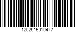 Código de barras (EAN, GTIN, SKU, ISBN): '1202915910477'