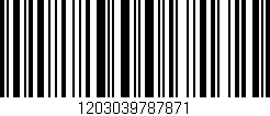 Código de barras (EAN, GTIN, SKU, ISBN): '1203039787871'