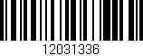 Código de barras (EAN, GTIN, SKU, ISBN): '12031336'