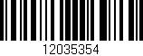 Código de barras (EAN, GTIN, SKU, ISBN): '12035354'