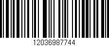 Código de barras (EAN, GTIN, SKU, ISBN): '12036987744'