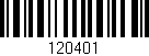 Código de barras (EAN, GTIN, SKU, ISBN): '120401'