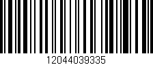 Código de barras (EAN, GTIN, SKU, ISBN): '12044039335'