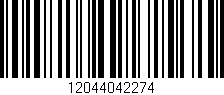 Código de barras (EAN, GTIN, SKU, ISBN): '12044042274'