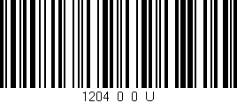 Código de barras (EAN, GTIN, SKU, ISBN): '1204_0_0_U'